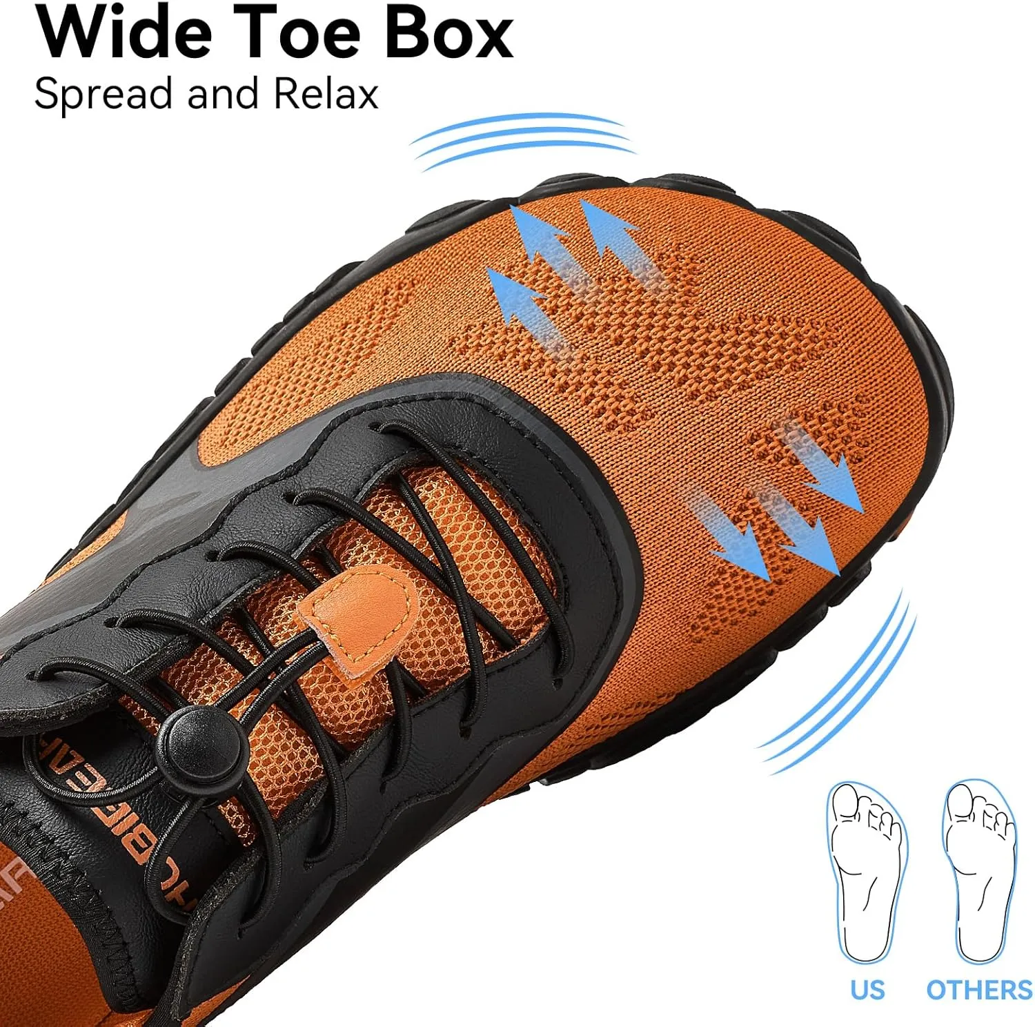 HOBIBEAR Barefoot Shoes for Women Men Wide Toe Box Zero Drop Cross-Training Minimalist Unisex