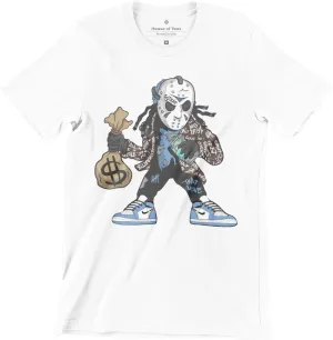 Hockey Mask Dude Jordan 1 Carolinaa Blue T Shirt, Jordan 61 Matching for Sneaker Jordan 1, Gift for Sneaker Jordan 6