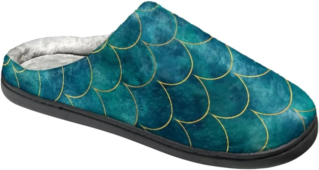 House Home Slippers for Women Men, Spa Slippers Casual Cloesd Toe Indoor Slippers Cozy Warm Bedroom Shoes Indoor Slide