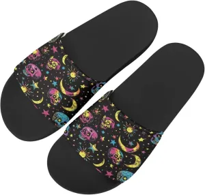 Howilath Cute Animals Pattern Summer Slide Slippers for Women Kids, Soft Sole Non-Slip Open Toe Slippers Slide Sandal