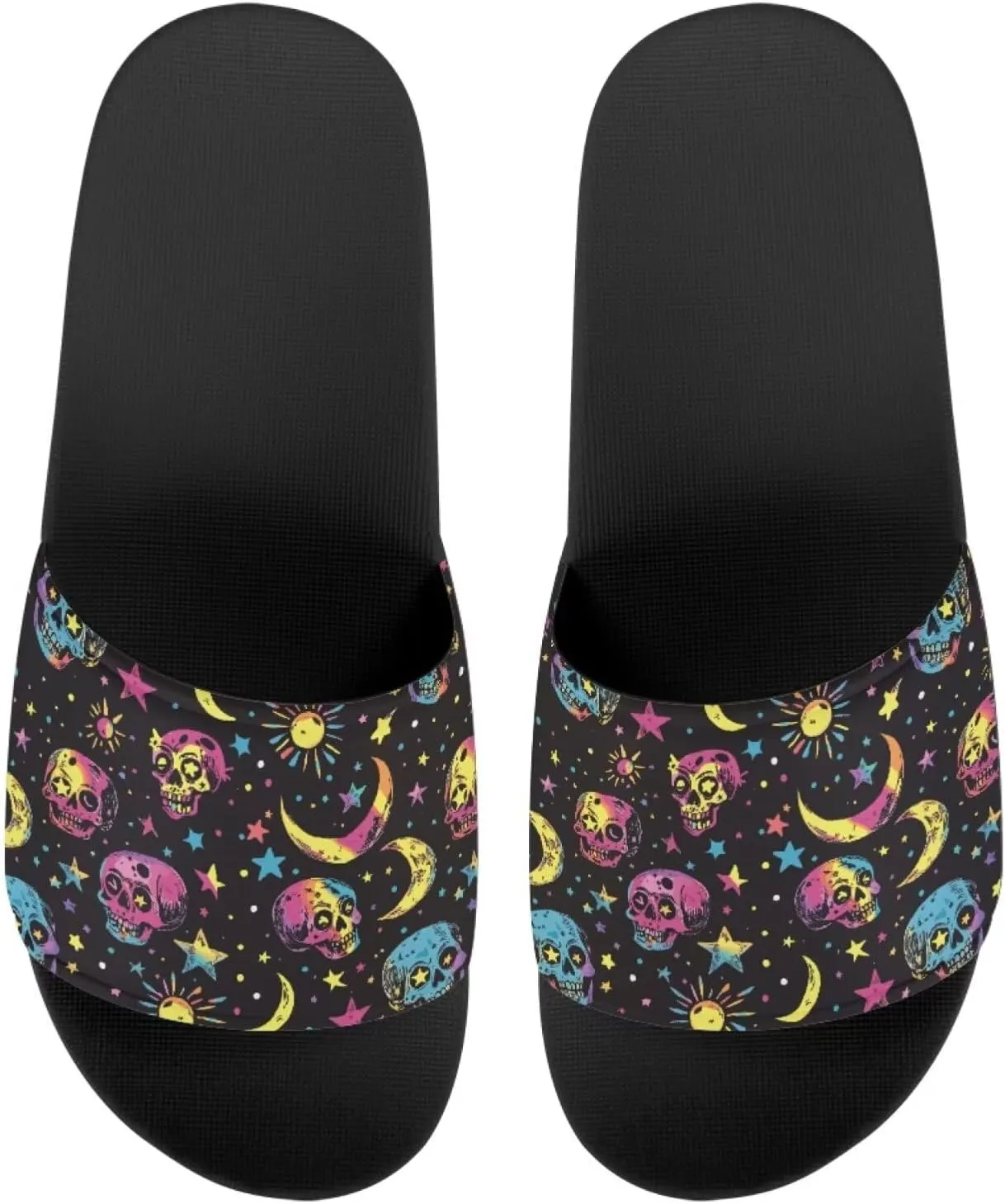 Howilath Cute Animals Pattern Summer Slide Slippers for Women Kids, Soft Sole Non-Slip Open Toe Slippers Slide Sandal
