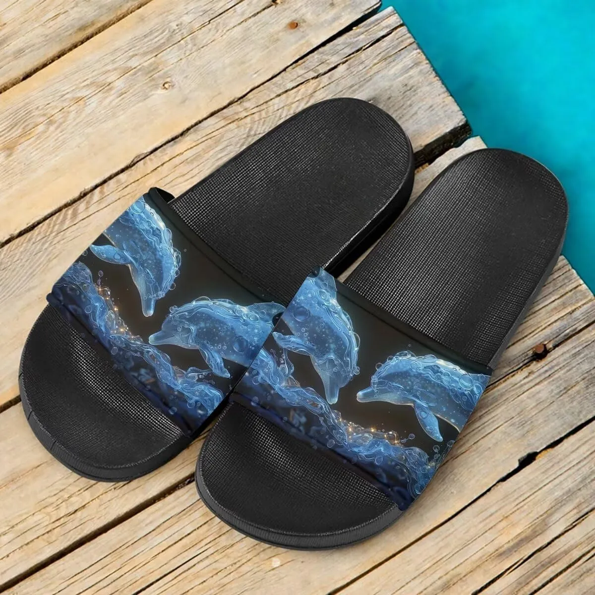 Howilath Novelty Pattern Summer Slide Slippers for Women Kids, Comfortable Soft Sole Non-Slip Slippers Slide Sandal