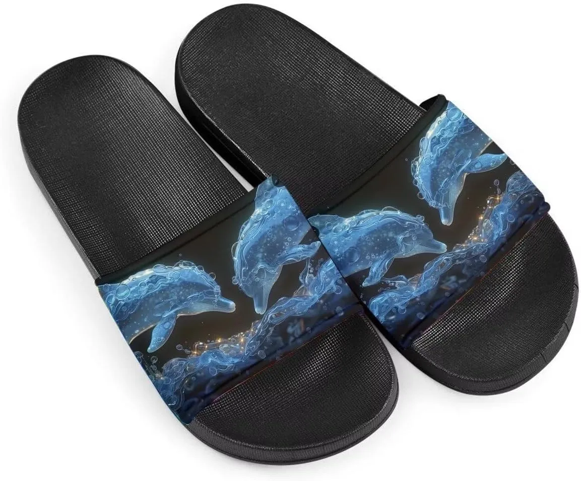 Howilath Novelty Pattern Summer Slide Slippers for Women Kids, Comfortable Soft Sole Non-Slip Slippers Slide Sandal