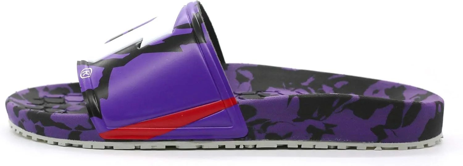 Hype Unisex Texas Christian University Slydr Slide Sandals - Purple/White