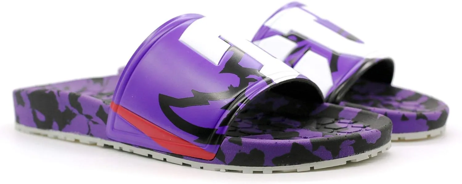 Hype Unisex Texas Christian University Slydr Slide Sandals - Purple/White