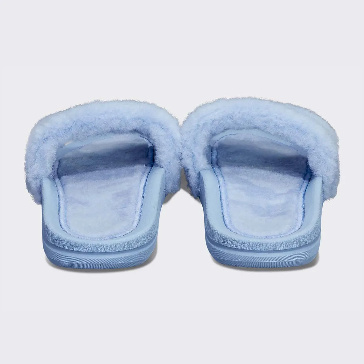 Ice Risk-free Blue All-weather Men's Shearling Slide