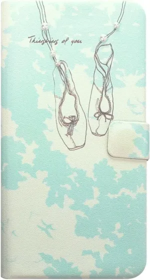 iPhone 8 Case/iPhone 7 Case Walking in The Cloud Sky Blue Notebook Type iPhone Cover [Japan Authorized Dealer Product]