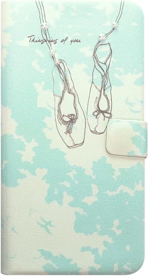 iPhone 8 Case/iPhone 7 Case Walking in The Cloud Sky Blue Notebook Type iPhone Cover [Japan Authorized Dealer Product]