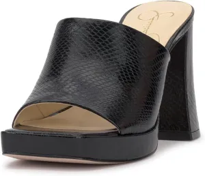 Jessica Simpson Womens Kashet Patent Block Heel Pumps