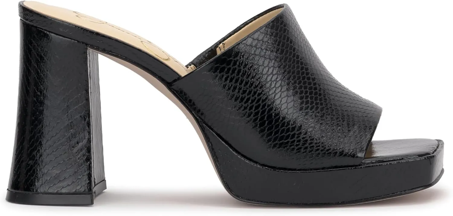 Jessica Simpson Womens Kashet Patent Block Heel Pumps