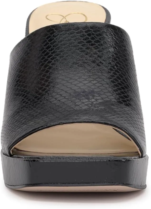 Jessica Simpson Womens Kashet Patent Block Heel Pumps