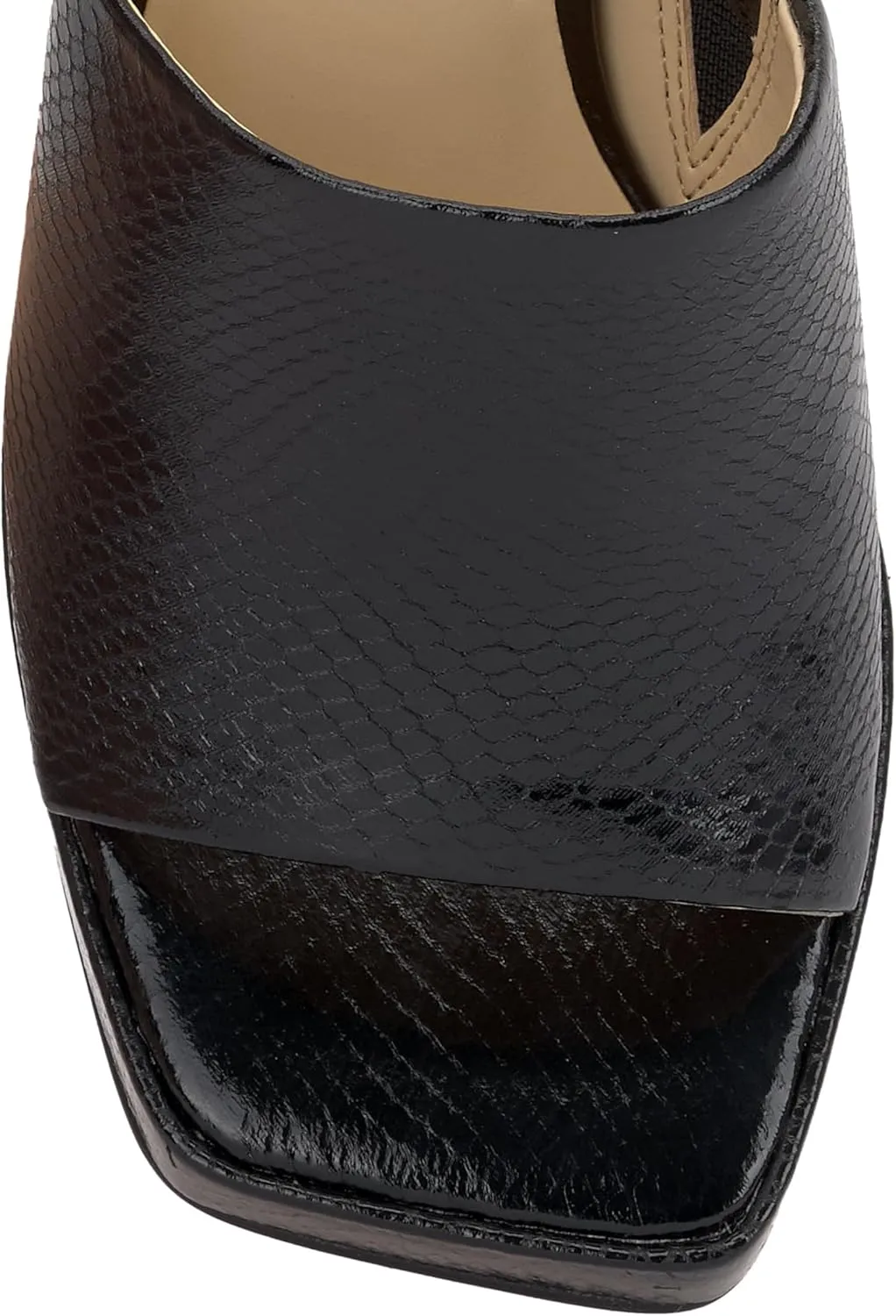 Jessica Simpson Womens Kashet Patent Block Heel Pumps