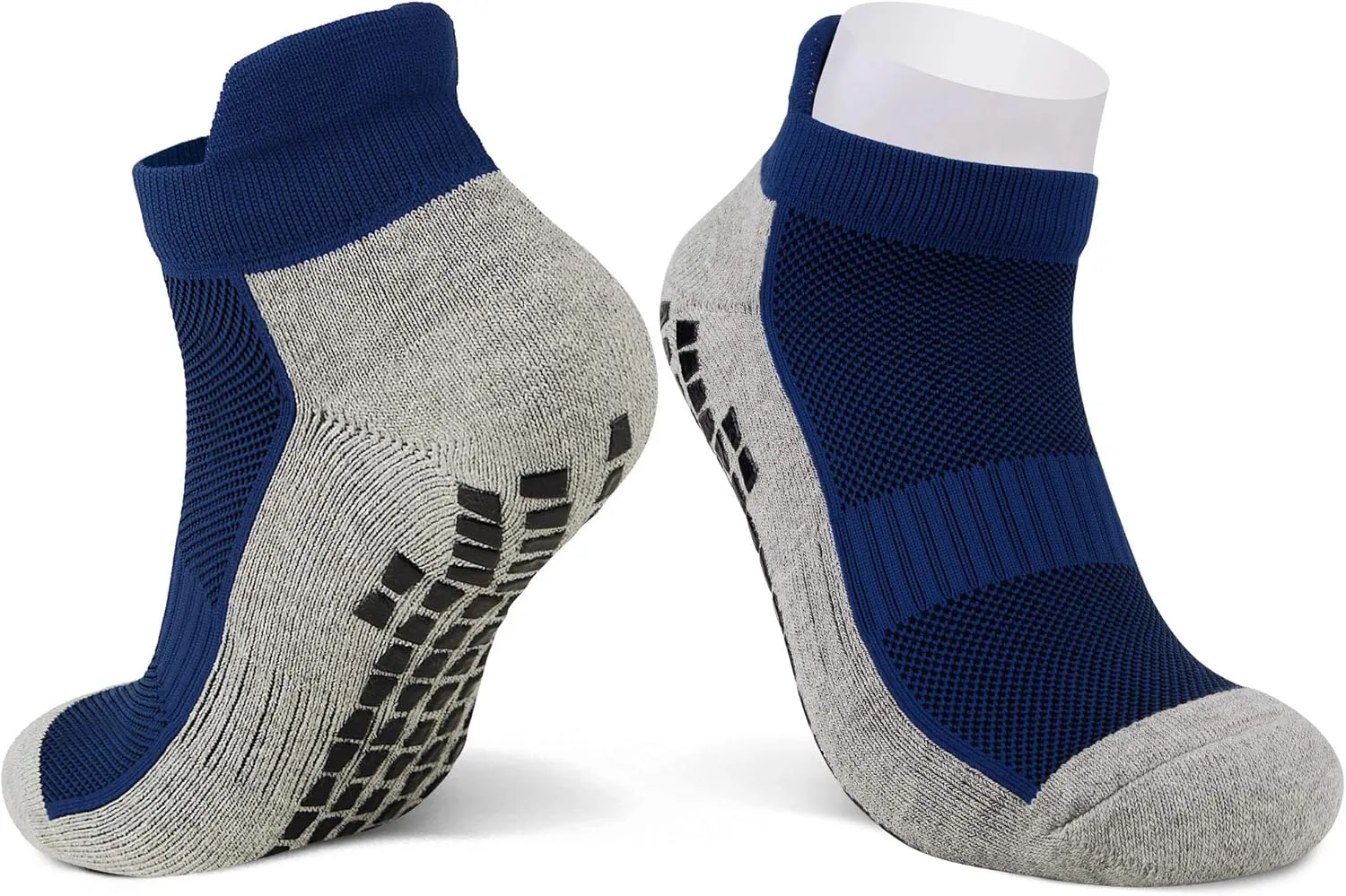 JHM No Show Short Cut Low Cut Anti Slip Non Slip,Non Skid Slipper Hospital,Sport,Athletic Socks with grips