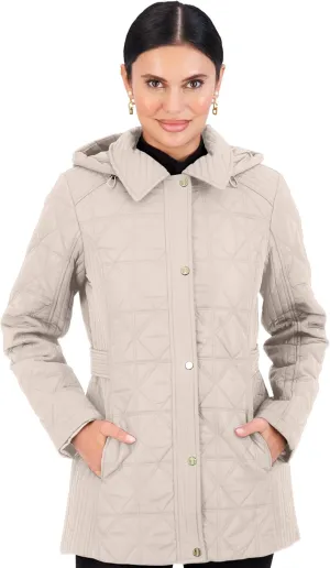 Jones New York Puffer Jacket Womens, Women Jacket Winter, Quilted Jackets for Women