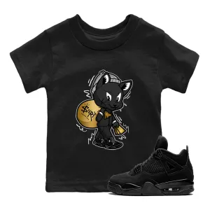 Jordan Cat Sneaker Tees Cat - 4 Fast-track support SNRT Black Air Value-based Gangster Kids