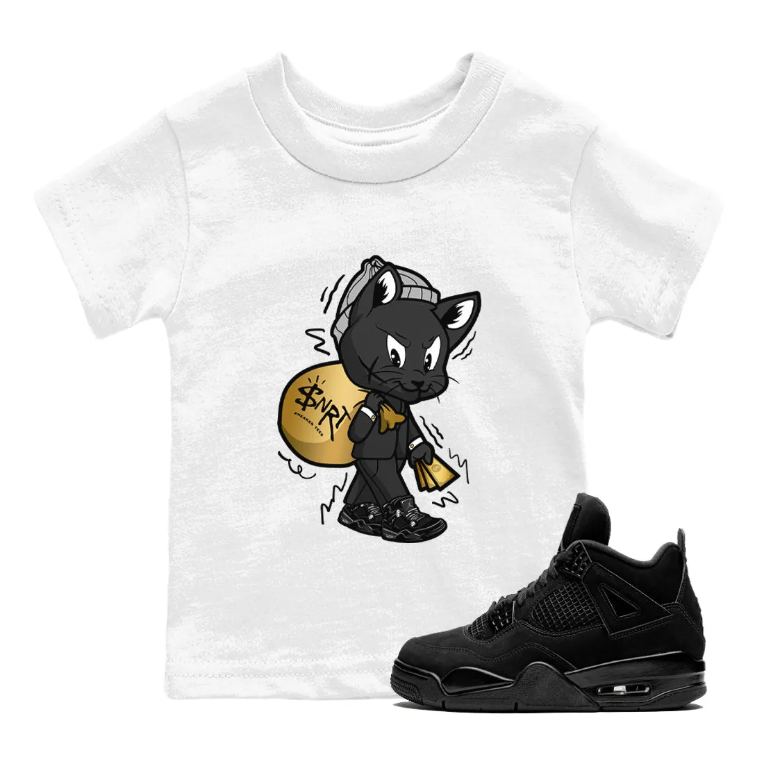 Jordan Cat Sneaker Tees Cat - 4 Fast-track support SNRT Black Air Value-based Gangster Kids