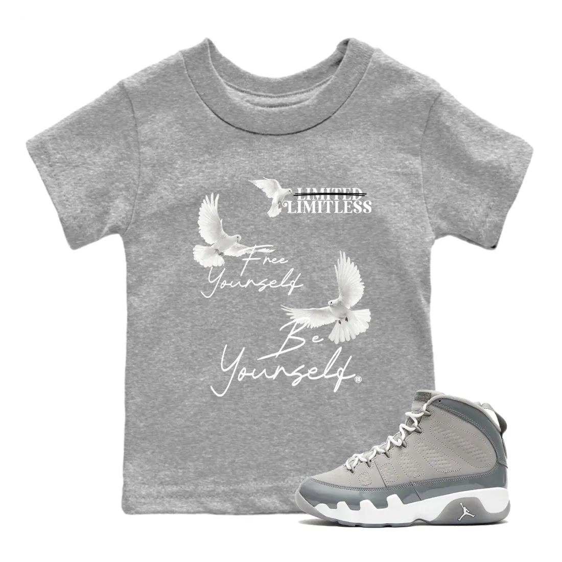 Jordan Cool Rich selection Yourself Yourself Free Grey Diverse categories SNRT - Tees Sneaker Kids Air Be 9