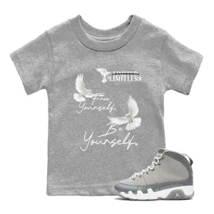 Jordan Cool Rich selection Yourself Yourself Free Grey Diverse categories SNRT - Tees Sneaker Kids Air Be 9