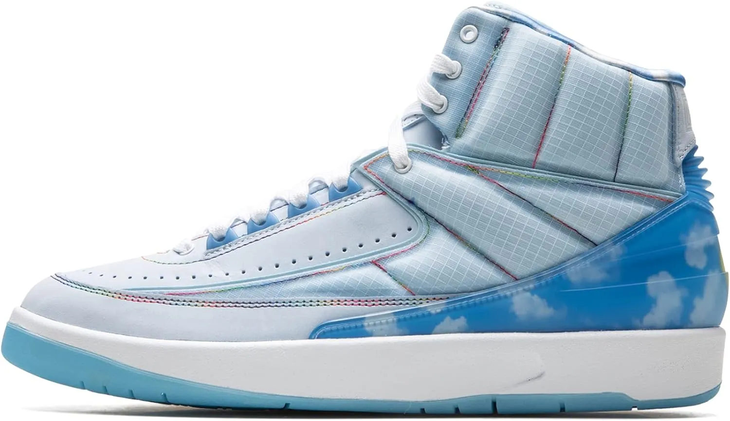 Jordan Mens Air Jordan 2 DQ7691 419 J Balvin - Size 10.5 Light Blue/White