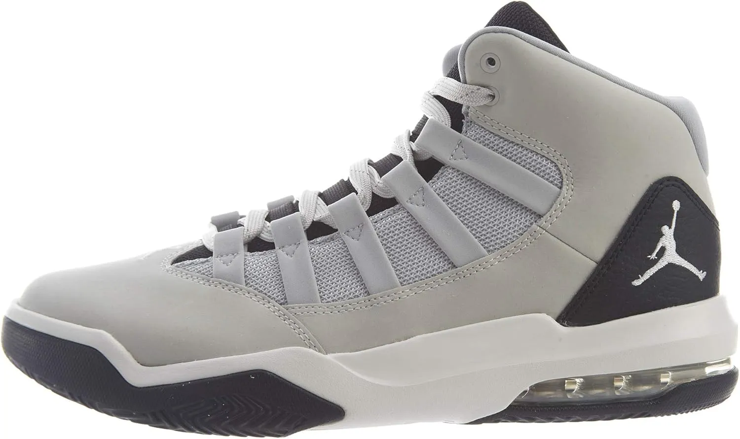 Jordan Mens Max Aura Basketball Shoe, Light Bone/Grey Fog-Black, 8