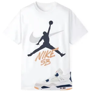 Jordan x SB Jumpman Tee Match for Jordan 4 Retro Navy