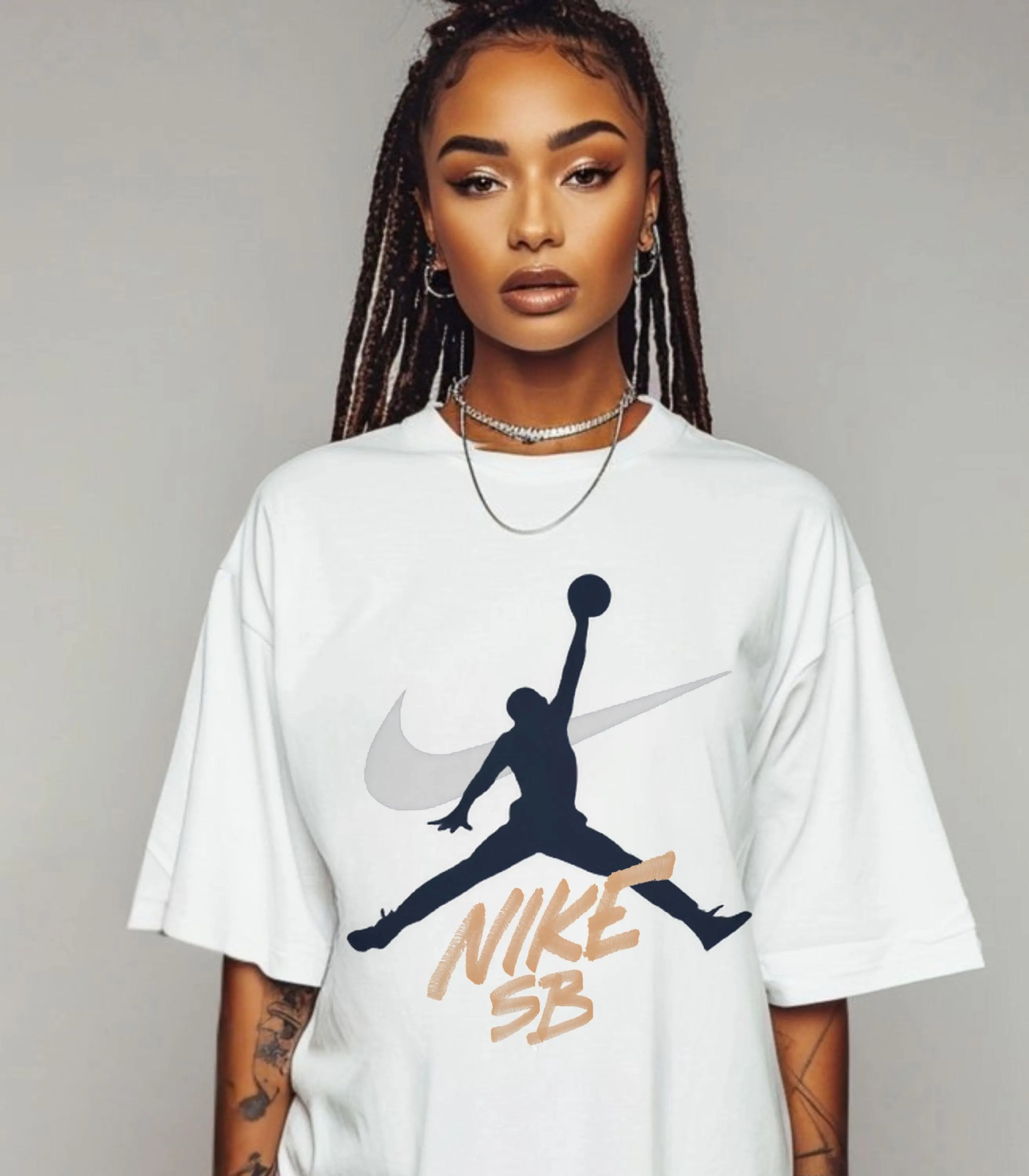 Jordan x SB Jumpman Tee Match for Jordan 4 Retro Navy