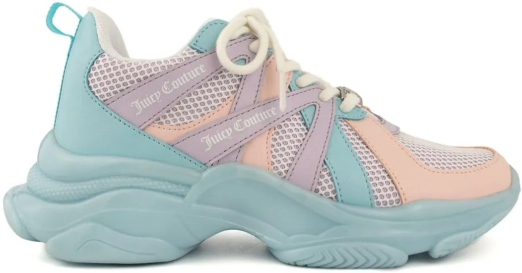 Juicy Couture Women's Chunky Lace-Up Fashion Sneaker - Stylish Platform Tennis Shoes for Everyday Comfort Walking