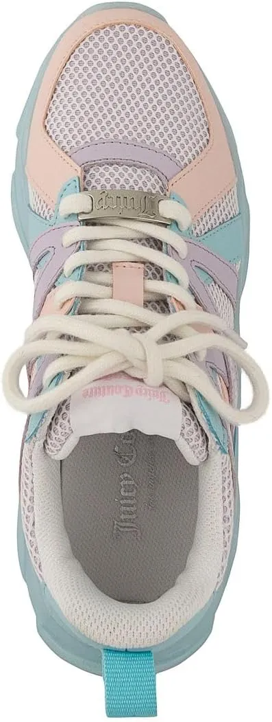 Juicy Couture Women's Chunky Lace-Up Fashion Sneaker - Stylish Platform Tennis Shoes for Everyday Comfort Walking