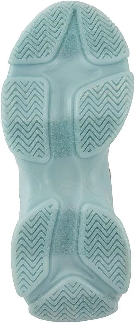 Juicy Couture Women's Chunky Lace-Up Fashion Sneaker - Stylish Platform Tennis Shoes for Everyday Comfort Walking