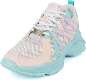 Juicy Couture Women's Chunky Lace-Up Fashion Sneaker - Stylish Platform Tennis Shoes for Everyday Comfort Walking
