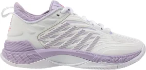 K-Swiss Women's Hypercourt Supreme 2 Tennis Shoe, White/Orchid Petal/Neon Blaze, 9.5 M