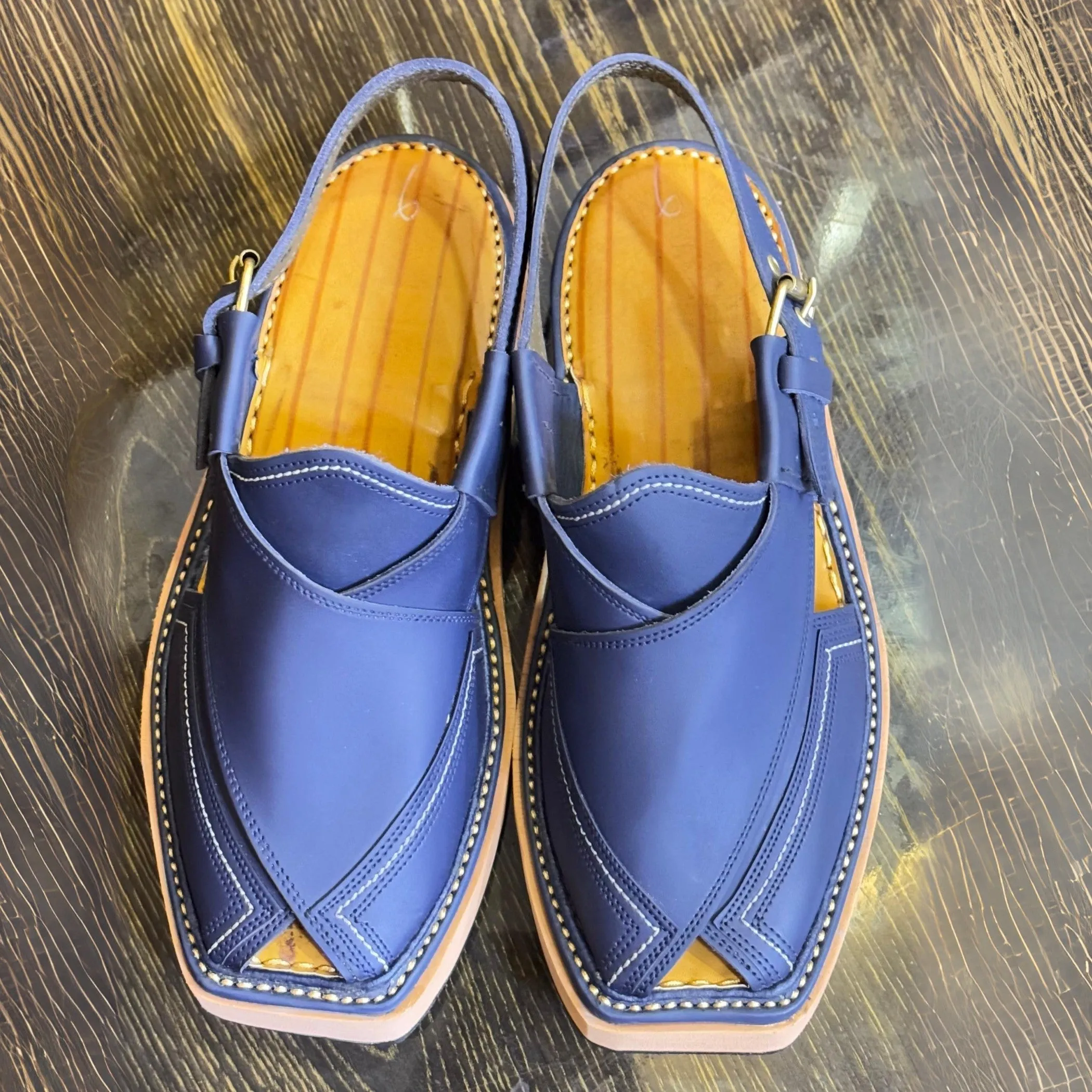 Kaptaan / Peshawari Chappal Blue