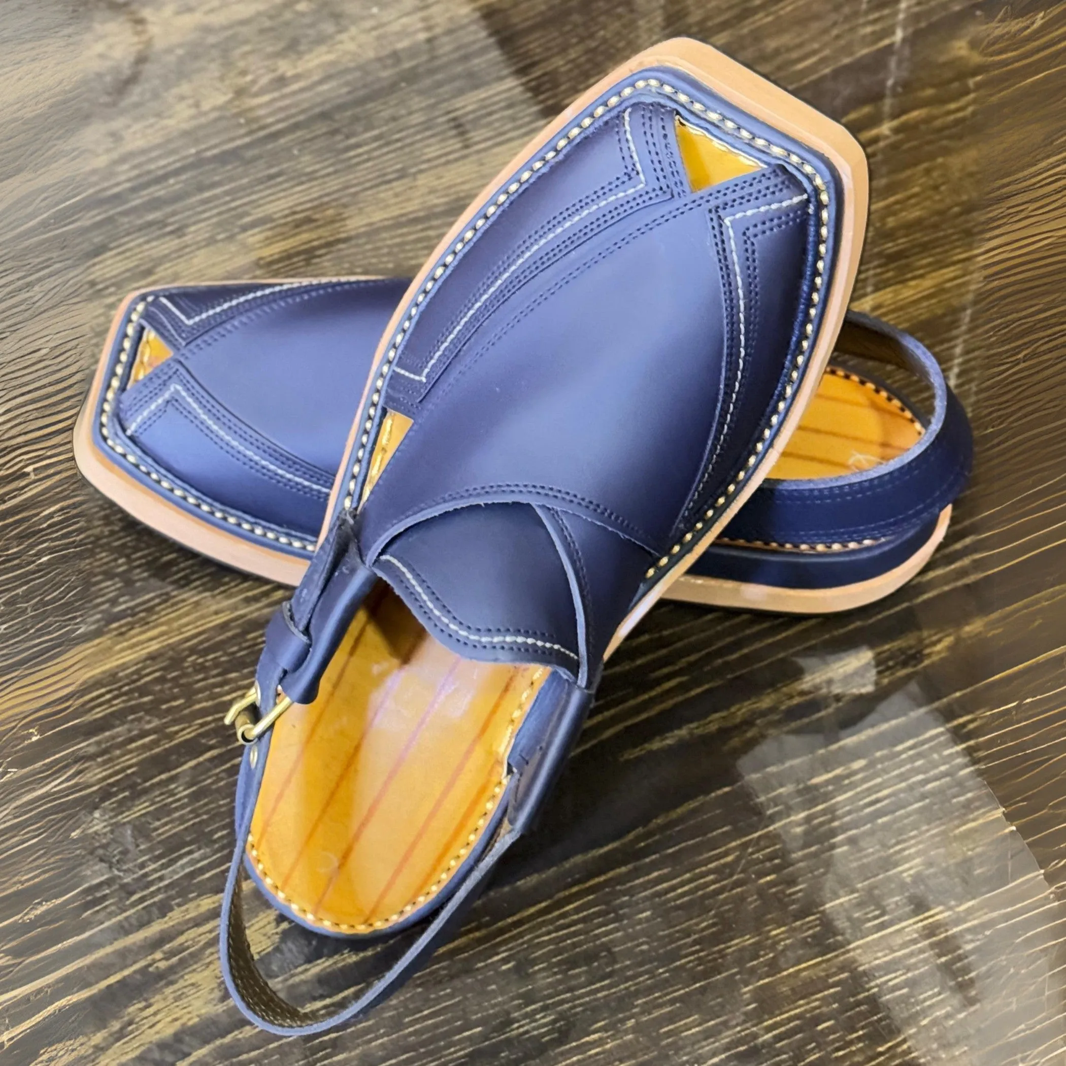 Kaptaan / Peshawari Chappal Blue