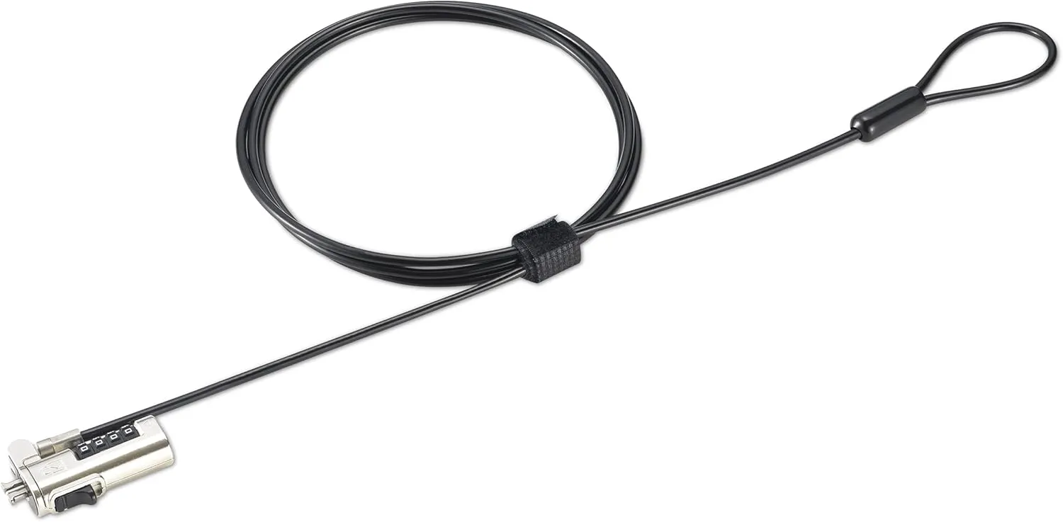 Kensington Combination Laptop Lock for Standard Security Slot, Resettable (K60213WW)