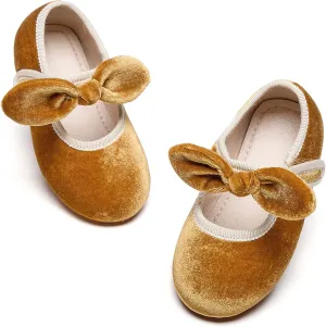 Kiderence Toddler Girls Dress Shoes Little Kids Mary Janes Ballet Flats Toddler