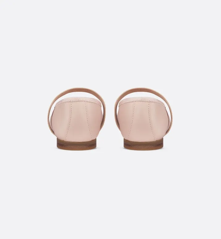 Kid's Ballet Flat • Pale Pink Calfskin