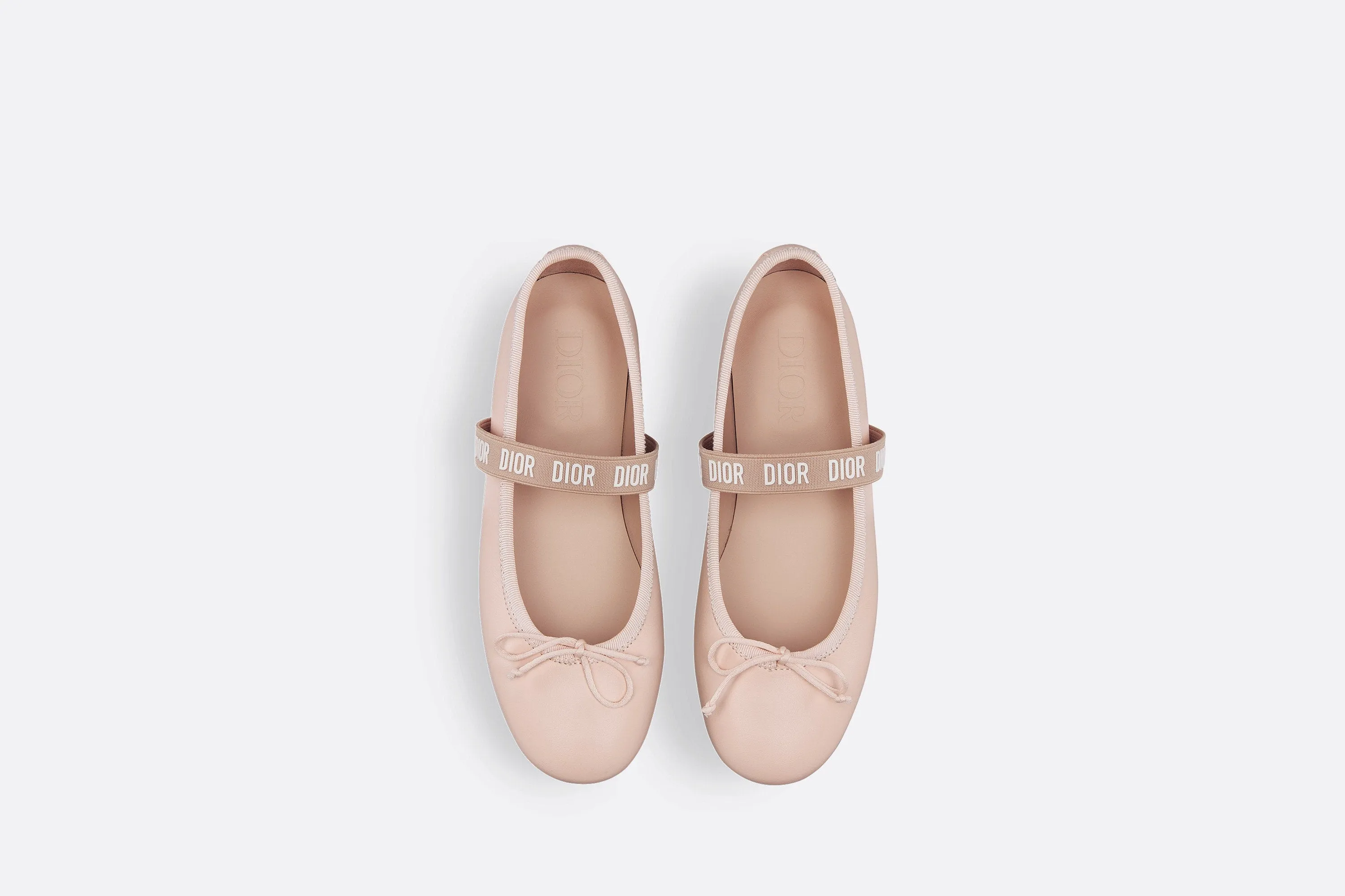 Kid's Ballet Flat • Pale Pink Calfskin