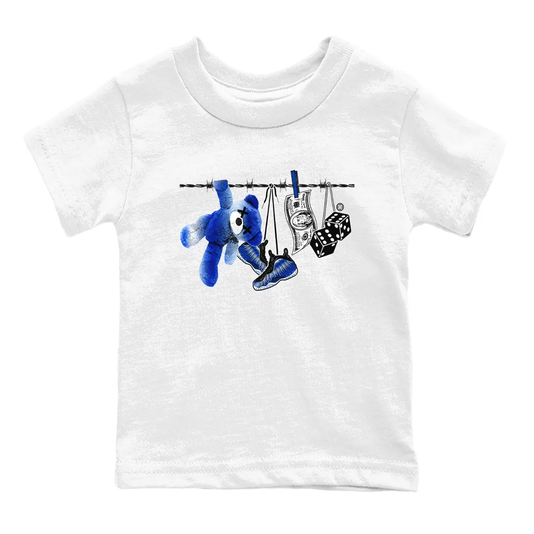 Kids Fully automated Clothesline Tees One Royal - Foamposite Running out fast Air Sneaker SNRT