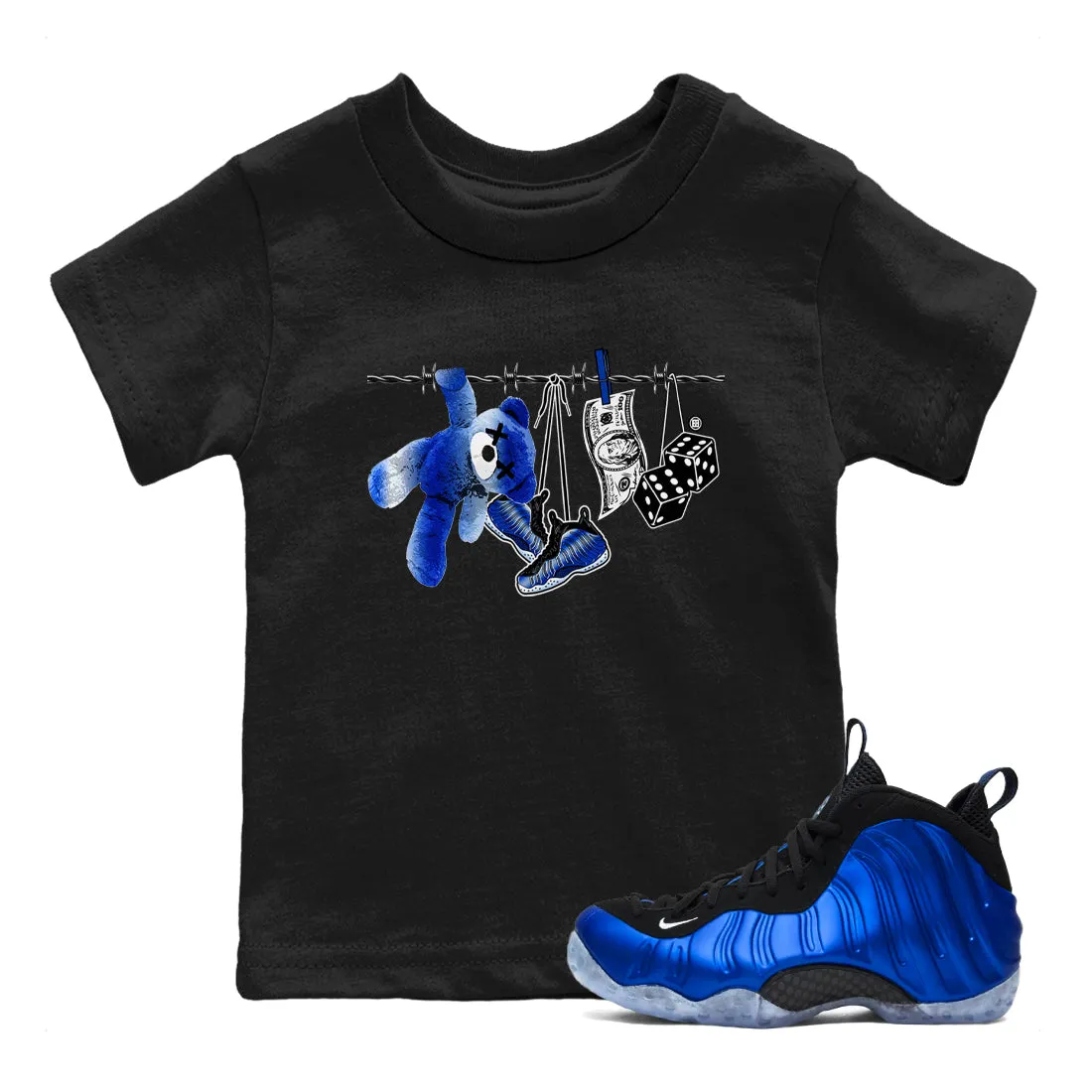 Kids Fully automated Clothesline Tees One Royal - Foamposite Running out fast Air Sneaker SNRT
