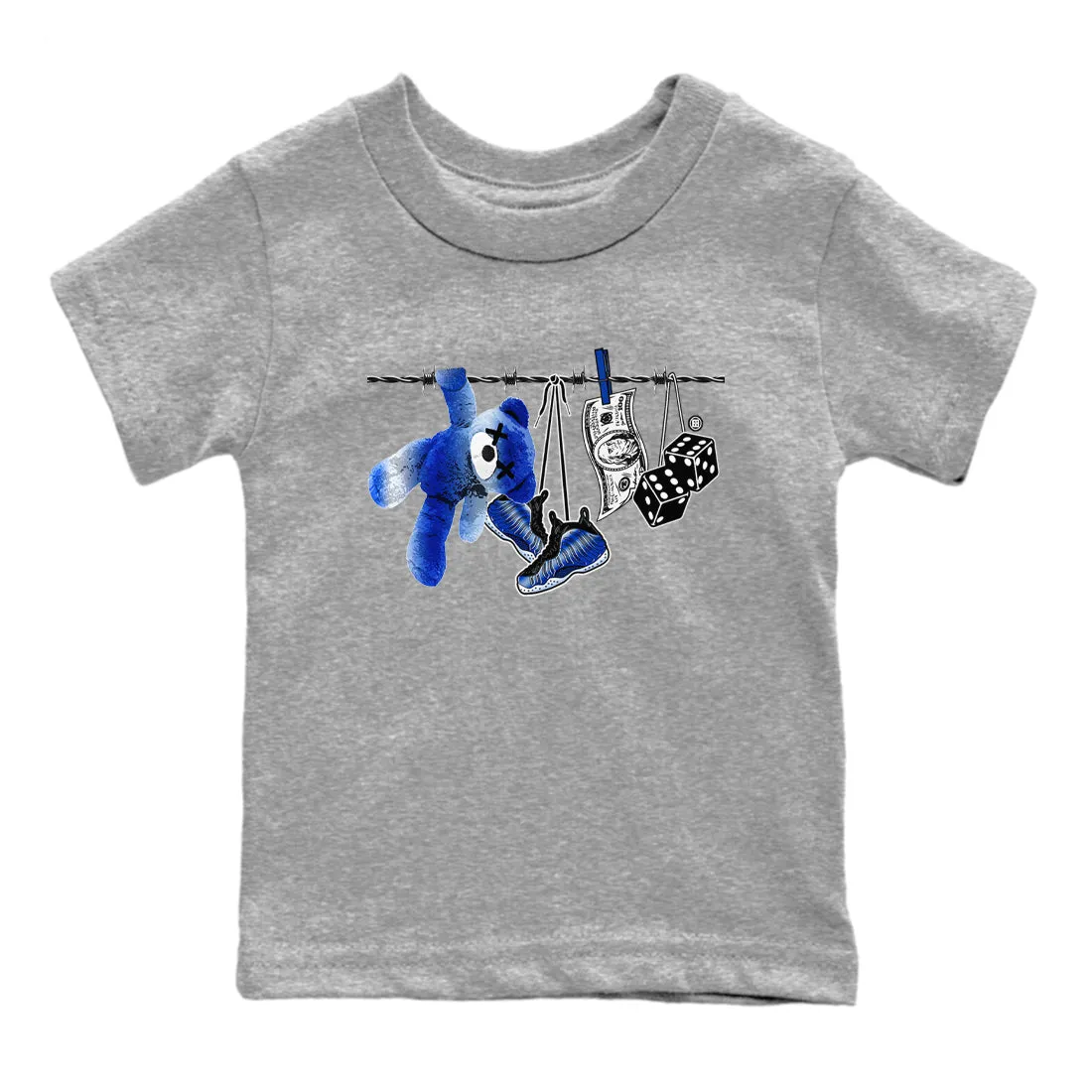 Kids Fully automated Clothesline Tees One Royal - Foamposite Running out fast Air Sneaker SNRT