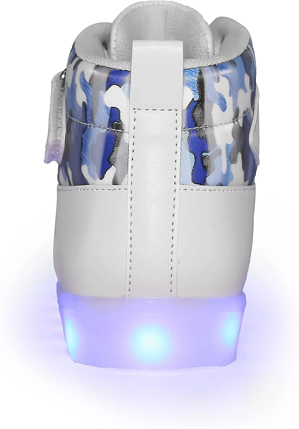Kids LED Light up Shoes USB Charging Flashing High-top Sneakers for Boys and Girls Child Unisex