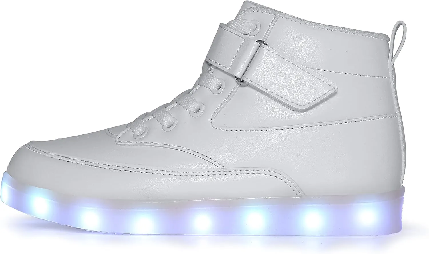 Kids LED Light up Shoes USB Charging Flashing High-top Sneakers for Boys and Girls Child Unisex
