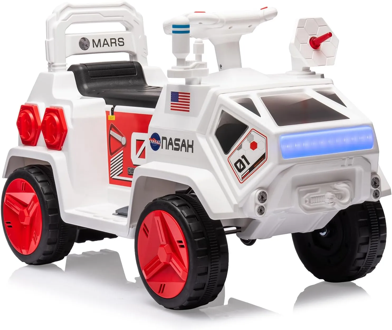 Kids Ride On ATV, Electric Toddlers Car, with Flash Lights, Music, Easy Control, for Indoor/Outdoor Use, Ride on Toy for Kids