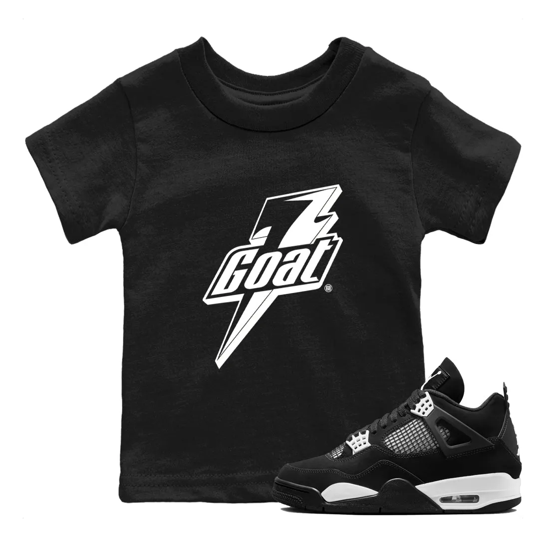 Kids SNRT Jordan High-demand products International delivery Air Tees Goat Sneaker White - Thunder 4