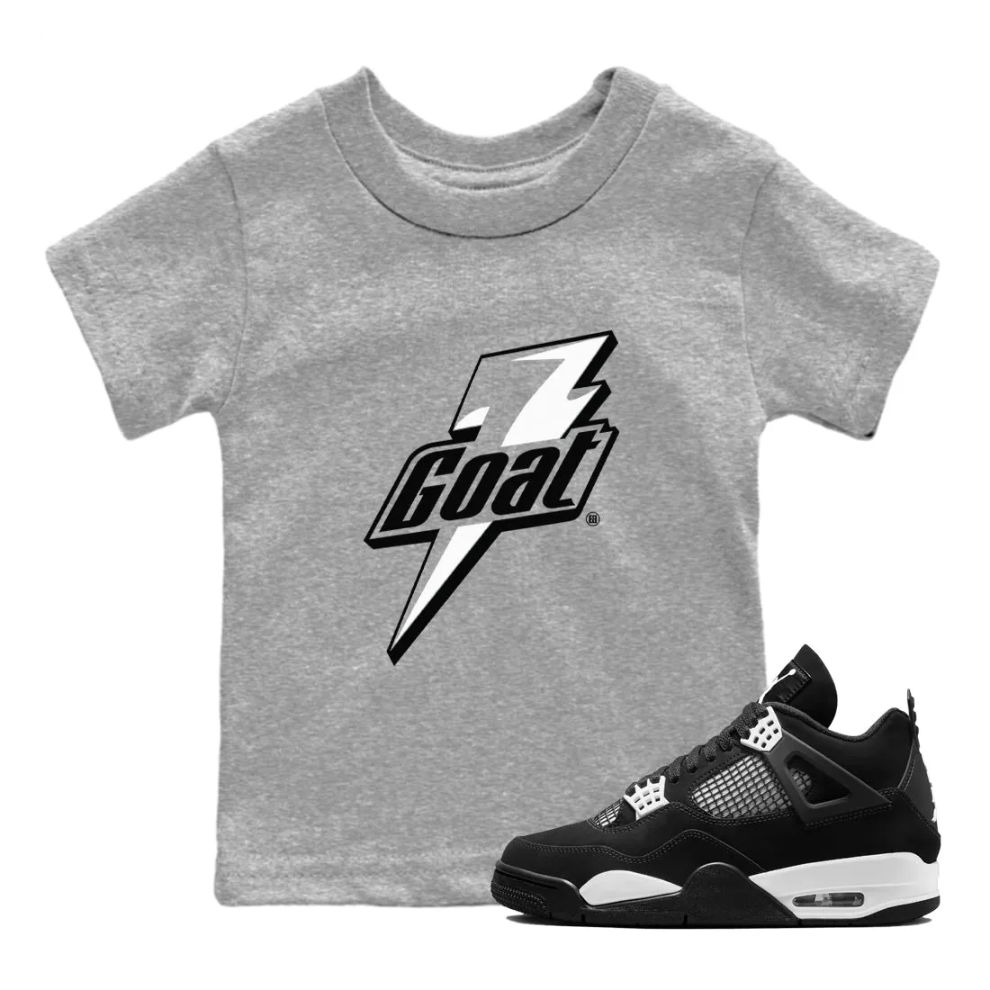 Kids SNRT Jordan High-demand products International delivery Air Tees Goat Sneaker White - Thunder 4