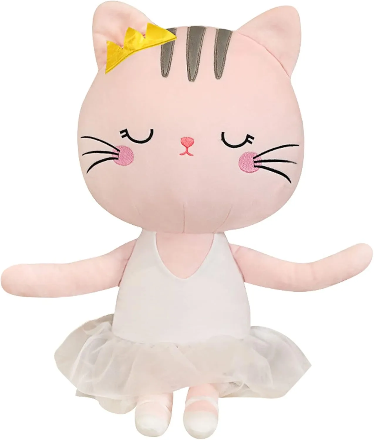 Kitty Ballerina Dolls Plush Cat Stuffed Animals Toys Ballet Dance Recital Gifts for Girls 13.5 Inches