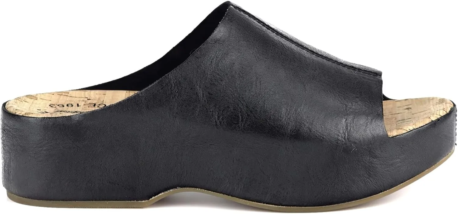 KORK-EASE Yazmin Women's Leather Slide Sandals
