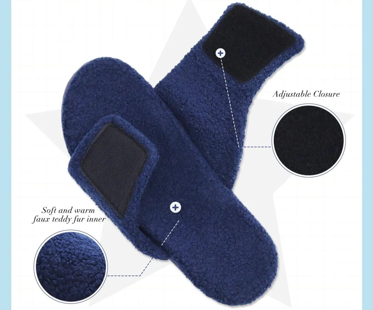 KuaiLu Mens Slides Soft Cushion Sport Sandals with Plantar Fasciitis Arch Support Adjustable Open Toe Summer Slippers Slip on Indoor Outdoor Size 7-15