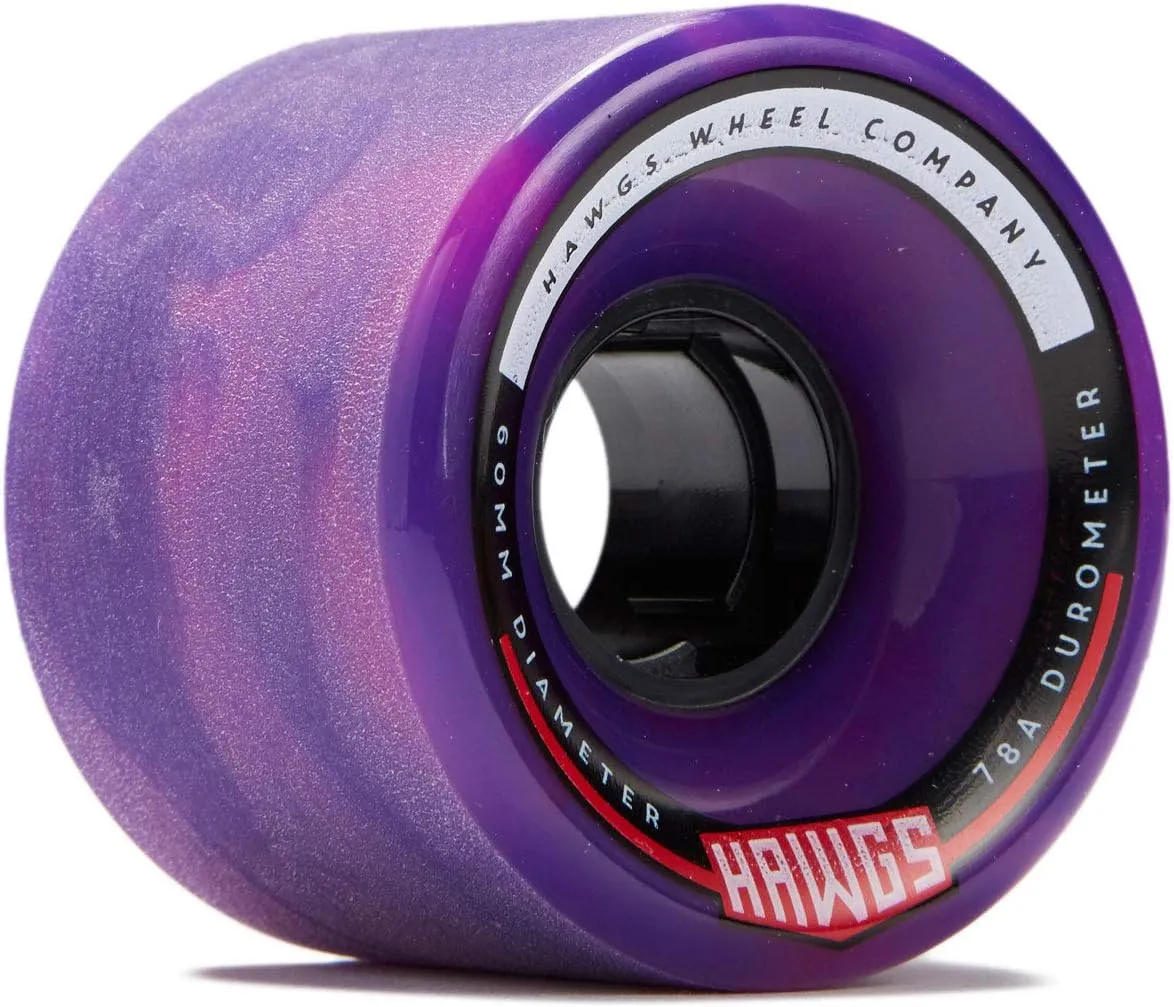 Landyachtz Hawgs Chubby Hawgs Longboard Wheels - Purple/Pink - 60mm 78a