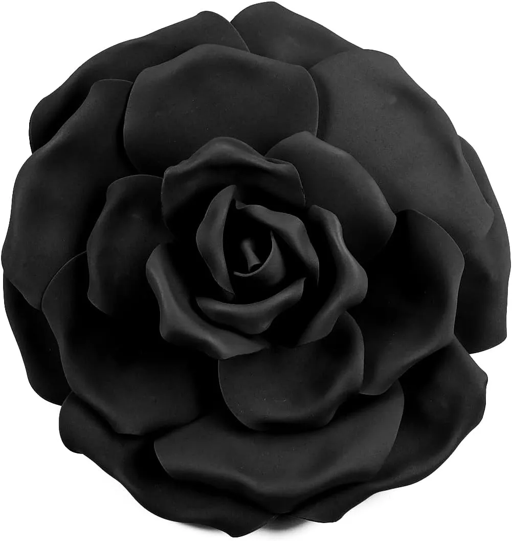 Large Flower Fascinators Hat for Women Tea Party Flower Hats Fascinator Hat for Wedding Black